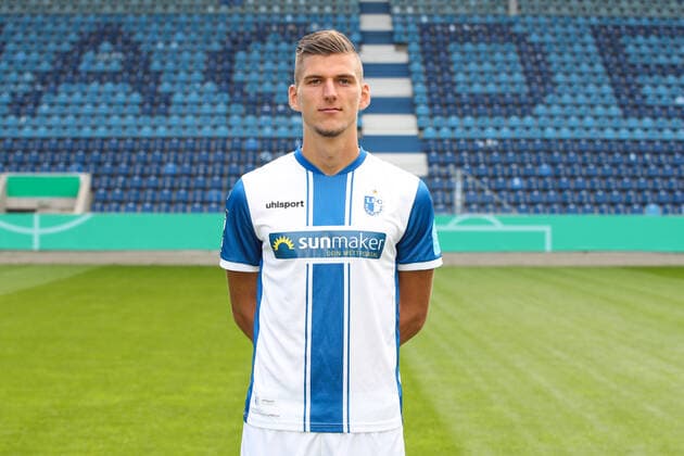 Brian Koglin (1. FC Magdeburg,4) - 3. Liga Saison 2020-2021 3. Liga Portraittermin 2020 2021 offizieller Fototermin 1. FC Magdeburg in der MDCC Arena in Magdeburg - Porträt, Portrait,Deutschland, Fussball, Mann, Maenner,GER,10.09.2020