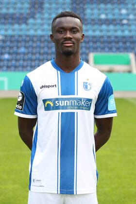 Sirlord Conteh (1. FC Magdeburg,17) - 3. Liga Saison 2020-2021 3. Liga Portraittermin 2020 2021 offizieller Fototermin 1. FC Magdeburg in der MDCC Arena in Magdeburg - Porträt, Portrait,Deutschland, Fussball, Mann, Maenner,GER,10.09.2020