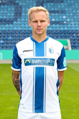 Sören Bertram (1. FC Magdeburg,20) - 3. Liga Saison 2020-2021 3. Liga Portraittermin 2020 2021 offizieller Fototermin 1. FC Magdeburg in der MDCC Arena in Magdeburg - Porträt, Portrait,Deutschland, Fussball, Mann, Maenner,GER,10.09.2020