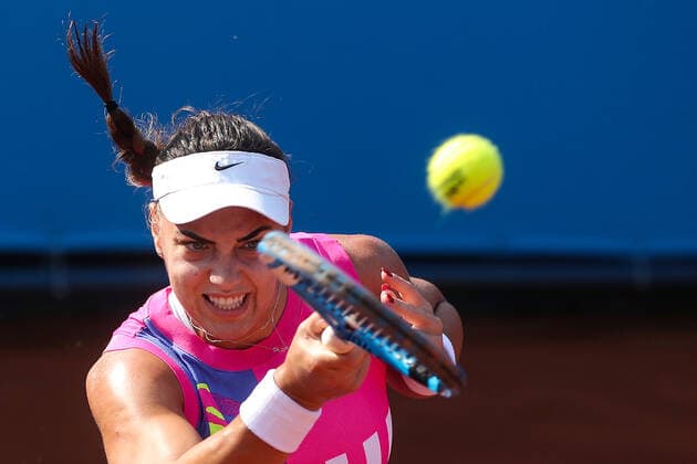 PXL_Ana Konjuh (CRO) vs Jule Niemeier (GER) Ana Konjuh of Croatia during the match between Jule Niemeier of Germany at the W25 Zagreb 2020 Tennis Tournament in Zagreb, Croatia on September 15, 2020. Anja Konjuh won 1-0. GoranxStanzl PIXSELL