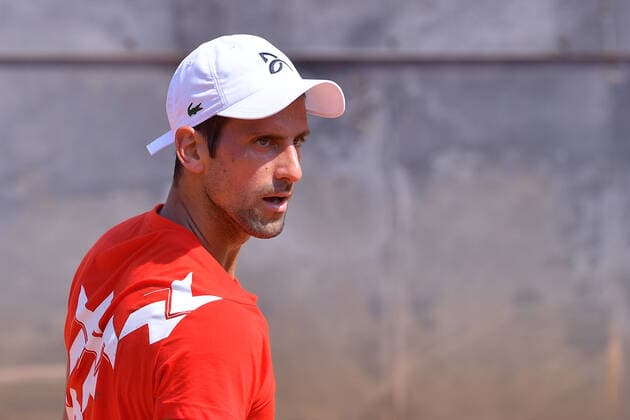 Photo Alfredo Falcone - LaPresse15 09 2020 Roma (Italy TennisTraining session Novak Djokovic (SRB)Internazionali BNL d Italia 2020In the pic:Novak Djokovic  Copyright: xAlfredoxFalcone LaPressex