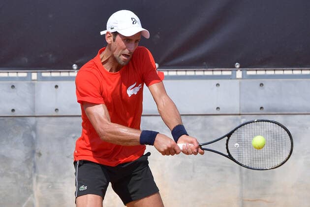 Photo Alfredo Falcone - LaPresse15 09 2020 Roma (Italy TennisTraining session Novak Djokovic (SRB)Internazionali BNL d Italia 2020In the pic:Novak Djokovic  Copyright: xAlfredoxFalcone LaPressex
