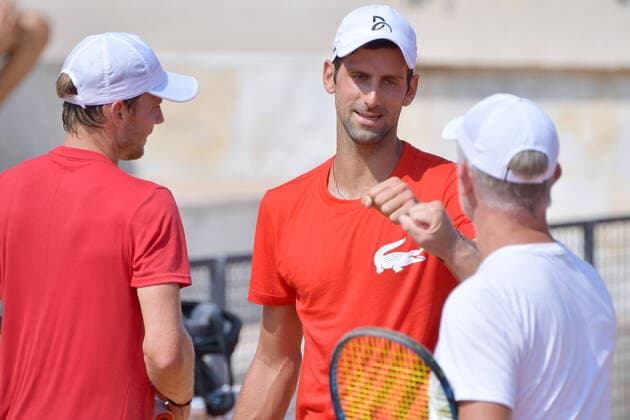 Photo Alfredo Falcone - LaPresse15 09 2020 Roma (Italy TennisTraining session Novak Djokovic (SRB)Internazionali BNL d Italia 2020In the pic:Novak Djokovic  Copyright: xAlfredoxFalcone LaPressex