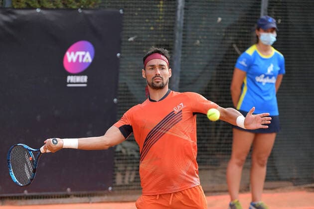 Photo Alfredo Falcone - LaPresse 15 09 2020 Roma (Italy) Tennis Fabio Fognini e Simone Bolelli (ITA) Internazionali BNL d Italia 2020 In the pic:Fabio Fognini  Copyright: xAlfredoxFalcone LaPressex