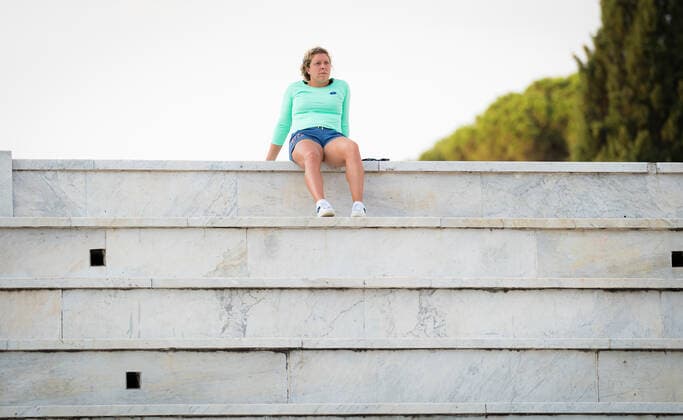 September 15, 2020, Rome, ITALY: Anna-Lena Friedsam of Germany during the first round at the 2020 Internazionali BNL d Italia WTA, Tennis Damen Premier 5 tennis tournament Rome ITALY - ZUMAa181 20200915_zaa_a181_125 Copyright: xRobxPrangex