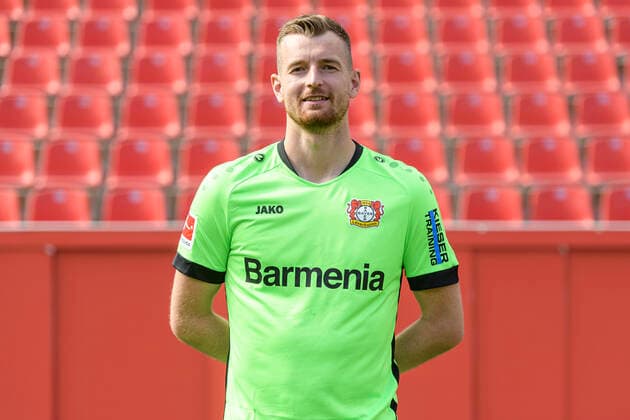 Lukas Hradeck; Bayer Leverkusen; 1.BL, Porträttermin 2020 2021 Leverkusen NRW Deutschland