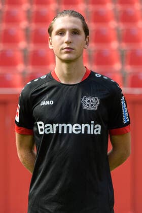 Panagiotis Retsos; Bayer Leverkusen; 1.BL, Porträttermin 2020 2021 Leverkusen NRW Deutschland