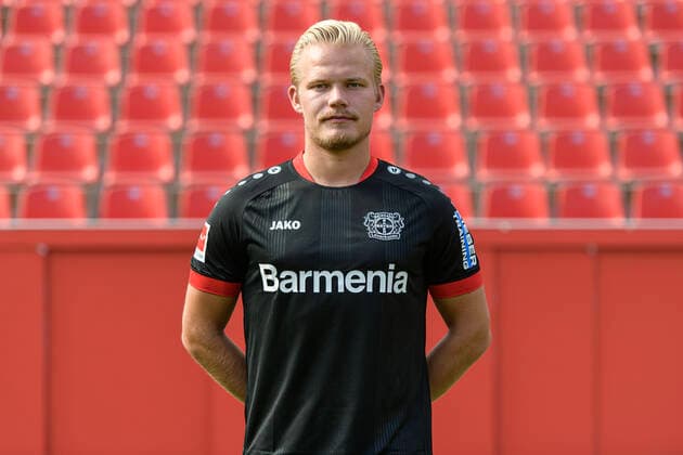 Joel Pohjanpalo; Bayer Leverkusen; 1.BL, Porträttermin 2020 2021 Leverkusen NRW Deutschland
