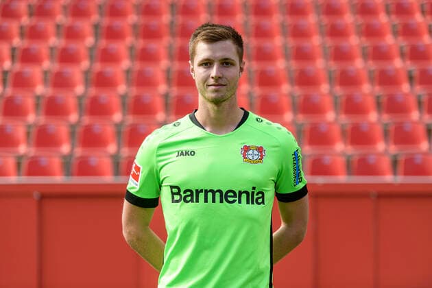 Lennart Grill; Bayer Leverkusen; 1.BL, Porträttermin 2020 2021 Leverkusen NRW Deutschland