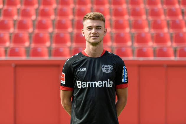 Daley Sinkgraven; Bayer Leverkusen; 1.BL, Porträttermin 2020 2021 Leverkusen NRW Deutschland