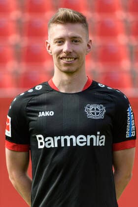 Mitchell Weiser; Bayer Leverkusen; 1.BL, Porträttermin 2020 2021 Leverkusen NRW Deutschland