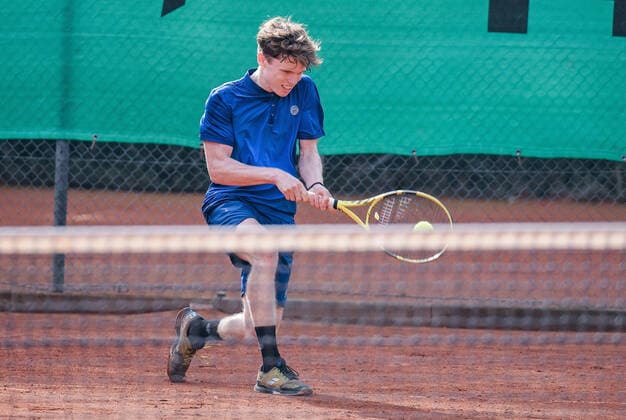 16.09.2020, xpsx, Tennis ITF-Turnier TC Bruchkoebel, v.l. Philip Florig (Deutschland GER) Bruchkoebel Hessen Deutschland (DEU)