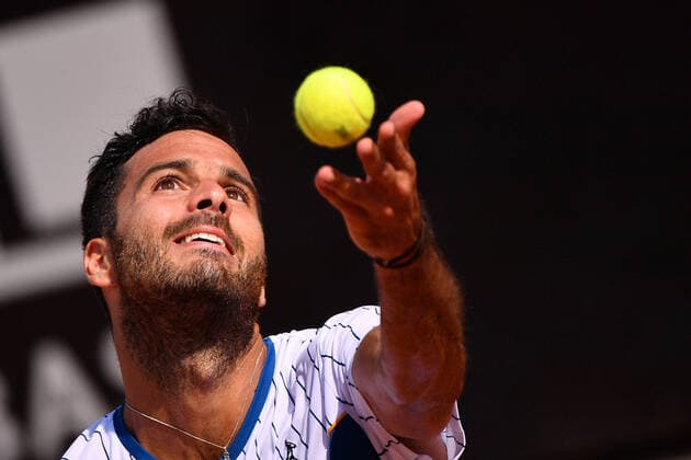 Photo Alfredo Falcone - LaPresse 16 09 2020 Roma (Italy) Tennis Novak Djokovic (SRB) vs Salvatore Caruso (ITA) Internazionali BNL d Italia 2020 In the pic:Salvatore Caruso  Copyright: xAlfredoxFalcone LaPressex