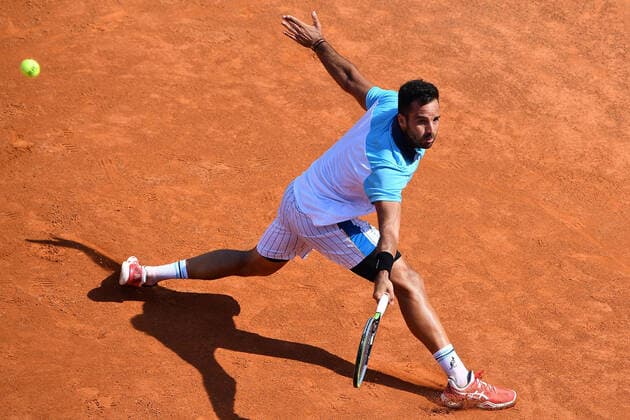 Photo Alfredo Falcone - LaPresse 16 09 2020 Roma (Italy) Tennis Novak Djokovic (SRB) vs Salvatore Caruso (ITA) Internazionali BNL d Italia 2020 In the pic:Salvatore Caruso  Copyright: xAlfredoxFalcone LaPressex