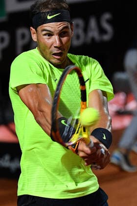 Photo Alfredo Falcone - LaPresse 16 09 2020 Roma (Italy) Tennis Pablo Carreno Busta (ESP) vs Rafael Nadal (ESP) Internazionali BNL d Italia 2020 In the pic:Rafael Nadal  Copyright: xAlfredoxFalcone LaPressex