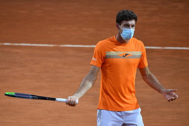 Photo Alfredo Falcone - LaPresse 16 09 2020 Roma (Italy) Tennis Pablo Carreno Busta (ESP) vs Rafael Nadal (ESP) Internazionali BNL d Italia 2020 In the pic:Pablo Carreno Busta  Copyright: xAlfredoxFalcone LaPressex
