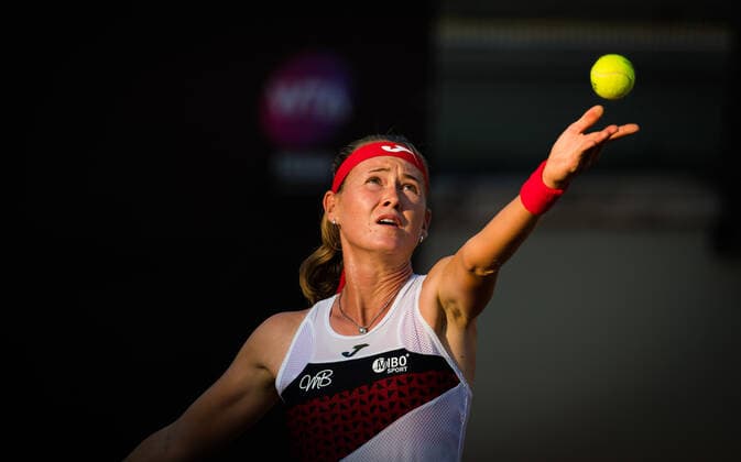 September 16, 2020, Rome, ITALY: Marie Bouzkova of the Czech Republic in action during her second-round match at the 2020 Internazionali BNL d Italia WTA, Tennis Damen Premier 5 tennis tournament against Elena Rybakina of Kazakstan Rome ITALY - ZUMAa181 20200916_zaa_a181_125 Copyright: xRobxPrangex