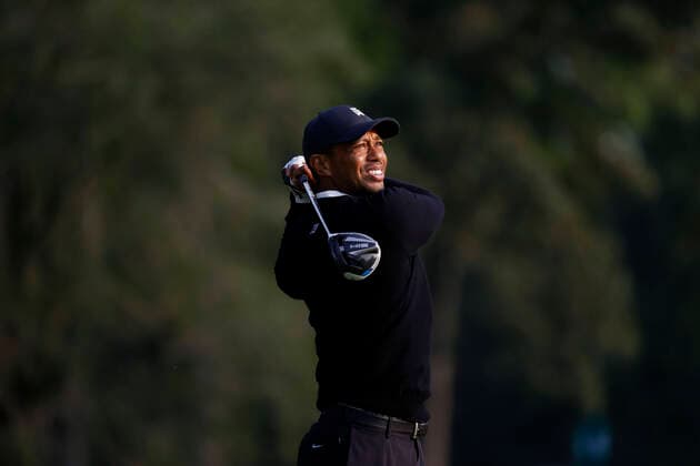 September 16, 2020, Mamaroneck, New York, USA: TIGER WOODS watches his tee shot on the eighth hole during the practice round at the 2020 U.S. Open at Winged Foot Golf Club (West Course) in Mamaroneck, N.Y. on Wednesday, Sept. 16, 2020. Mamaroneck USA - ZUMAz03_ 20200916_zah_z03_926 Copyright: xJeffxHaynes USGAx