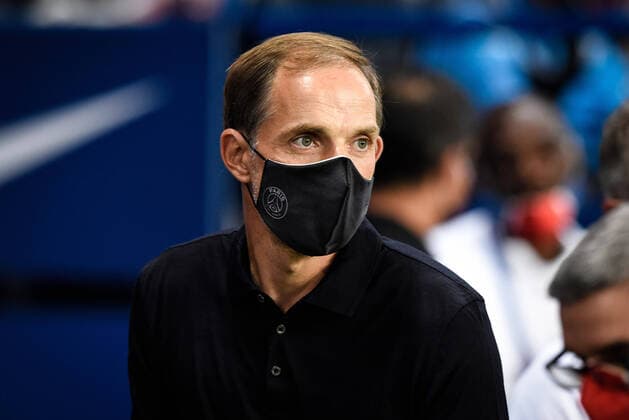 Thomas Tuchel ( entraineur PSG ) - FOOTBALL : Paris Saint Germain vs FC Metz - Ligue 1 - Paris - 16 09 2020 FedericoPestellini Panoramic 