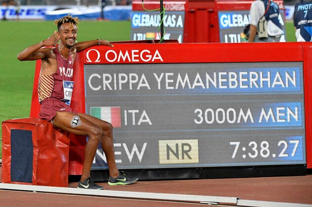 Bilder des Jahres 2020, Sport 09 September Sport Themen der Woche KW38 Sport Bilder des Tages Photo Fabrizio Corradetti - LaPresse September 17st 2020 Rome ( Italy ) Athletics Golden Gala Pietro Mennea 2020 - Olimpico stadium of Roma. In the pic:Yemaneberhan Crippa  Copyright: xFabrizioxCorradettix-xLaPressex