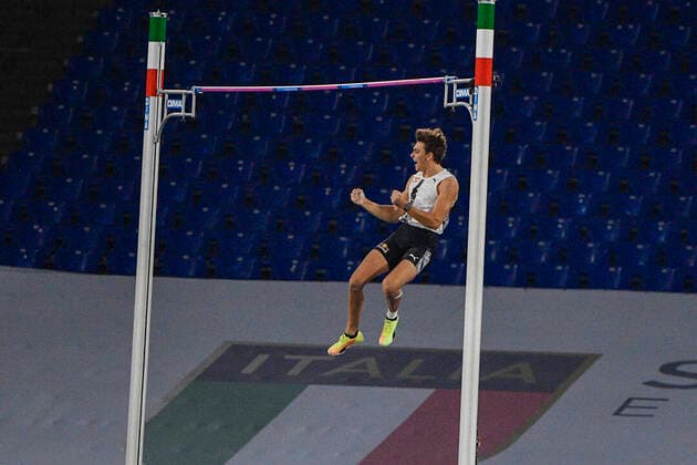 Bilder des Jahres 2020, Sport 09 September Sport Themen der Woche KW38 Sport Bilder des Tages Photo Fabrizio Corradetti - LaPresse September 17st 2020 Rome ( Italy ) Athletics Golden Gala Pietro Mennea 2020 - Olimpico stadium of Roma. In the pic:Armand Duplantis  Copyright: xFabrizioxCorradettix-xLaPressex
