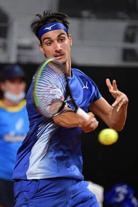 Photo Alfredo Falcone - LaPresse 17 09 2020 Roma (Italy) Tennis Casper Ruud (NOR) vs Lorenzo Sonego (ITA) Internazionali BNL d Italia 2020 In the pic:Lorenzo Sonego  Copyright: xAlfredoxFalcone LaPressex