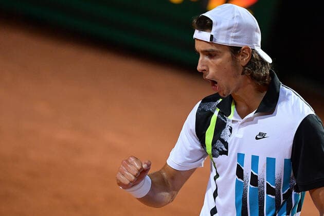 Photo Alfredo Falcone - LaPresse 17 09 2020 Roma (Italy) Tennis Lorenzo Musetti (ITA) vs Kei Nishikori (JPN) Internazionali BNL d Italia 2020 In the pic:Lorenzo Musetti  Copyright: xAlfredoxFalcone LaPressex