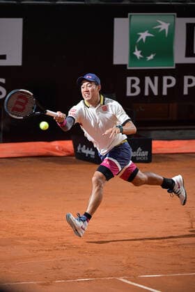 Photo Alfredo Falcone - LaPresse 17 09 2020 Roma (Italy) Tennis Lorenzo Musetti (ITA) vs Kei Nishikori (JPN) Internazionali BNL d Italia 2020 In the pic:Kei Nishikori  Copyright: xAlfredoxFalcone LaPressex