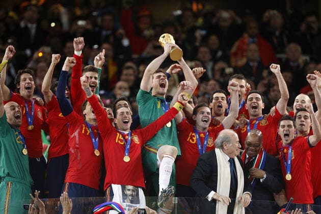 Iker Casillas Lifts The World Cup For Spain Netherlands V Spain Netherlands V Spain, FIFA World Cup, WM, Weltmeisterschaft, Fussball Final Soccer City, Johannesburg, South Africa 11 July 2010 2010 FIFA WORLD CUP FINAL SOUTH AFRICA SOCCER CITY, JOHANNESBURG, 11 07 2010 Iker Casillas Lifts The World Cup For Spain Netherlands V Spain Netherlands V Spain, Fifa World Cup Final Soccer City, Johannesburg, South Africa 11 July 2010 2010 FIFA WORLD CUP FINAL SOUTH AFRICA SOCCER CITY, JOHANNESBURG, 11 07 2010 IKER CASILLAS LIFTS THE WORLD CUP FOR SPAIN NETHERLANDS V SPAIN 2010 FIFA WORLD CUP FINAL SOUTH AFRICA SOCCER CITY, JOHANNESBURG, 11 07 2010  Copyright: Allstar RichardxSelle 12807548