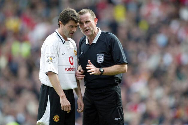 Roy Keane & Graham Barber Arsenal V Manchester United, ManU Fa Cup Semi Final 2004 Villa Park, Aston, Birmingham, England 03 April 2004  Copyright: Allstar RichardxSelle 12829329