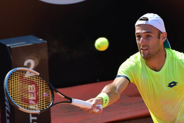 Photo Alfredo Falcone - LaPresse 18 09 2020 Roma (Italy) Tennis Matteo Berettini (ITA) vs Stefano Travaglia (ITA) Internazionali BNL d Italia 2020 In the pic:Stefano Travaglia  Copyright: xAlfredoxFalcone LaPressex