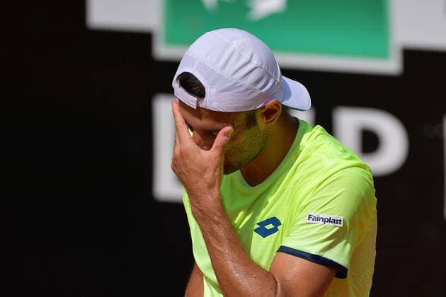 Photo Alfredo Falcone - LaPresse 18 09 2020 Roma (Italy) Tennis Matteo Berettini (ITA) vs Stefano Travaglia (ITA) Internazionali BNL d Italia 2020 In the pic:Stefano Travaglia  Copyright: xAlfredoxFalcone LaPressex