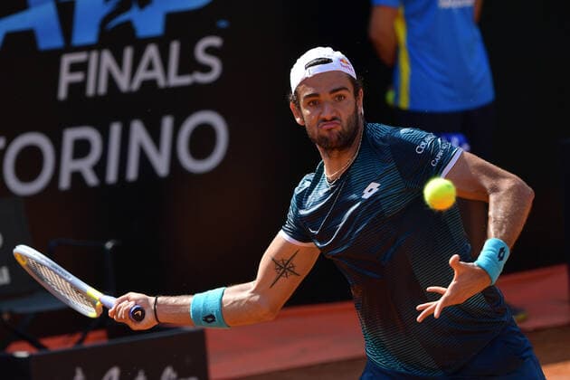 Photo Alfredo Falcone - LaPresse 18 09 2020 Roma (Italy) Tennis Matteo Berettini (ITA) vs Stefano Travaglia (ITA) Internazionali BNL d Italia 2020 In the pic:Matteo Berettini  Copyright: xAlfredoxFalcone LaPressex