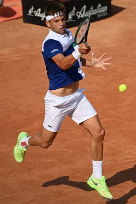 Photo Alfredo Falcone - LaPresse 18 09 2020 Roma (Italy) Tennis Novak Djokovic (SRB) vs Filip Krajnovic (SRB) Internazionali BNL d Italia 2020 In the pic:Filip Krajnovic  Copyright: xAlfredoxFalcone LaPressex