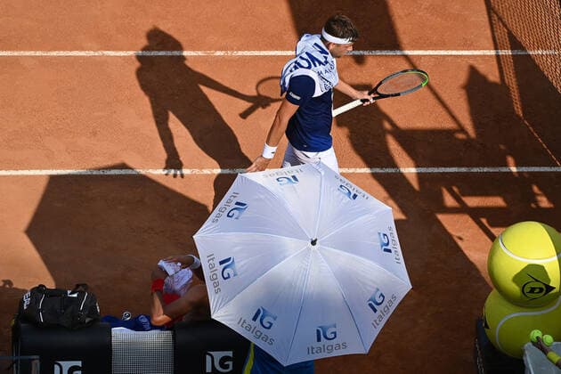 Photo Alfredo Falcone - LaPresse 18 09 2020 Roma (Italy) Tennis Novak Djokovic (SRB) vs Filip Krajnovic (SRB) Internazionali BNL d Italia 2020 In the pic:Filip Krajnovic  Copyright: xAlfredoxFalcone LaPressex