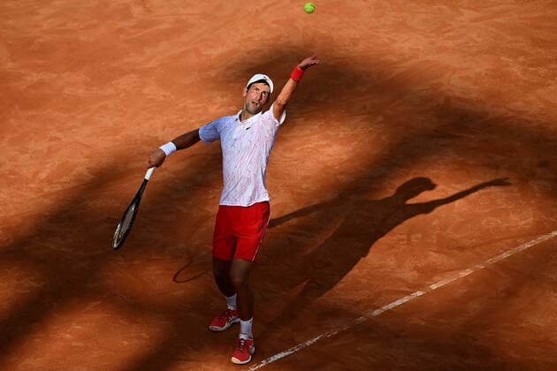 Photo Alfredo Falcone - LaPresse 18 09 2020 Roma (Italy) Tennis Novak Djokovic (SRB) vs Filip Krajnovic (SRB) Internazionali BNL d Italia 2020 In the pic:Novak Djokovic  Copyright: xAlfredoxFalcone LaPressex
