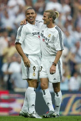 David Beckham & Ronaldo Real Madrid V Valladolid Real Madrid V Real Valladolid Santiago Bernabeu,Madrid 13 September 2003  Copyright: Allstar RichardxSelle 12844263