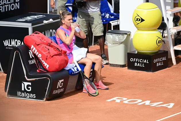 Photo Alfredo Falcone - LaPresse 19 09 2020 Roma (Italy) Tennis Simona Halep (ROU) vs Yulia Putintseva (KAZ) Internazionali BNL d Italia 2020 In the pic:Simona Halep  Copyright: xAlfredoxFalcone LaPressex