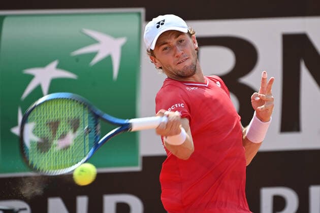 Photo Alfredo Falcone - LaPresse 19 09 2020 Roma (Italy) Tennis Matteo Berettini (ITA) vs Casper Ruud (NOR) Internazionali BNL d Italia 2020 In the pic:Casper Ruud  Copyright: xAlfredoxFalcone LaPressex