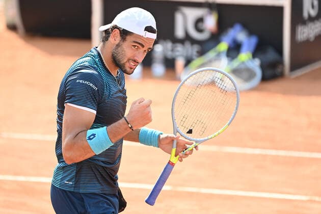 Photo Alfredo Falcone - LaPresse 19 09 2020 Roma (Italy) Tennis Matteo Berettini (ITA) vs Casper Ruud (NOR) Internazionali BNL d Italia 2020 In the pic:Matteo Berettini  Copyright: xAlfredoxFalcone LaPressex