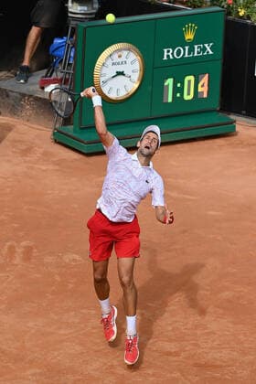 Photo Alfredo Falcone - LaPresse 19 09 2020 Roma (Italy) Tennis Novak Djokovic (SRB) vs Dominik Koepfer (GER) Internazionali BNL d Italia 2020 In the pic:Novak Djokovic  Copyright: xAlfredoxFalcone LaPressex