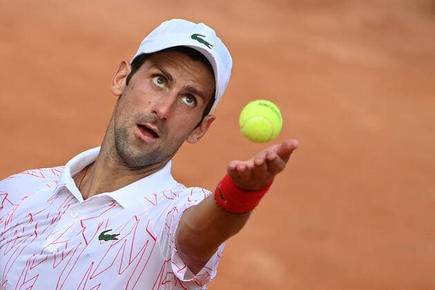 Photo Alfredo Falcone - LaPresse 19 09 2020 Roma (Italy) Tennis Novak Djokovic (SRB) vs Dominik Koepfer (GER) Internazionali BNL d Italia 2020 In the pic:Novak Djokovic  Copyright: xAlfredoxFalcone LaPressex