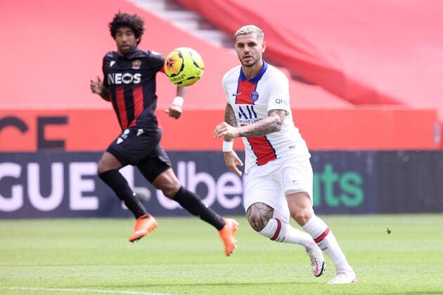 09 MAURO ICARDI (PSG) FOOTBALL : Nice vs Paris SG - Ligue 1 Uber Eats - 20 09 2020 FEP Panoramic 