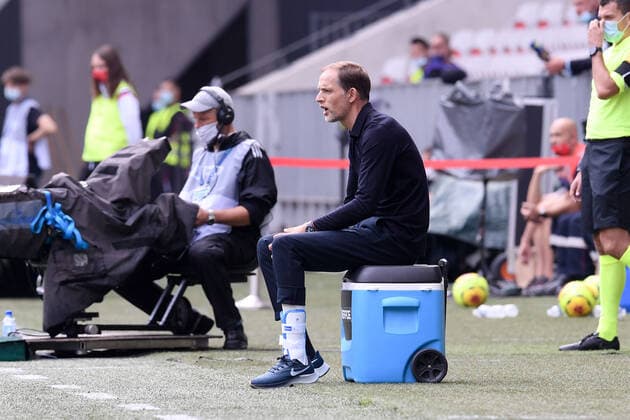 Sport Bilder des Tages THOMAS TUCHEL (ENTRAINEUR PSG) FOOTBALL : Nice vs Paris SG - Ligue 1 Uber Eats - 20 09 2020 FEP Panoramic 