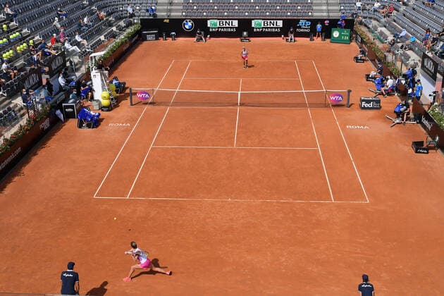 Photo Alfredo Falcone - LaPresse 20 09 2020 Roma (Italy) Tennis Simona Halep (ROU) vs Garbine Muguruza (ESP) Internazionali BNL d Italia 2020 In the pic:the audience present at the central of Foro Italiaco  Copyright: xAlfredoxFalcone LaPressex