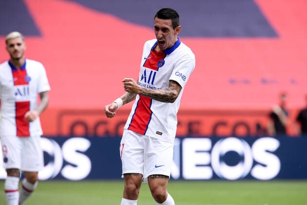 JOIE - 11 ANGEL DI MARIA (PSG) FOOTBALL : Nice vs Paris SG - Ligue 1 Uber Eats - 20 09 2020 FEP Panoramic 