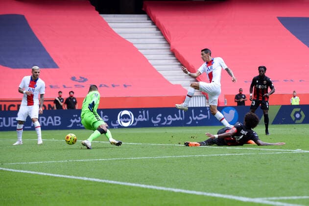 11 ANGEL DI MARIA (PSG) - BUT FOOTBALL : Nice vs Paris SG - Ligue 1 Uber Eats - 20 09 2020 FEP Panoramic 
