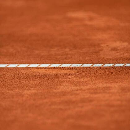 Der Ballabdruck ist im Aus 20.09.20, Hamburg, Tennis am Rothenbaum, Tennis, German-Open, ATP500, Hamburg European Open Â