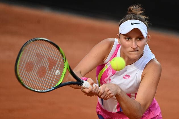 Photo Alfredo Falcone - LaPresse 20 09 2020 Roma (Italy) Tennis Marketa Vondrousova (CZE) vs Karolina Pliskova (CZE) Internazionali BNL d Italia 2020 In the pic:Marketa Vondrousova  Copyright: xAlfredoxFalcone LaPressex
