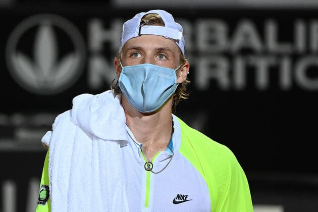 Photo Alfredo Falcone - LaPresse 20 09 2020 Roma (Italy) Tennis Denis Shapovalov (CAN) vs Diego Schwartzman (ARG) Internazionali BNL d Italia 2020 In the pic:Denis Shapovalov  Copyright: xAlfredoxFalcone LaPressex